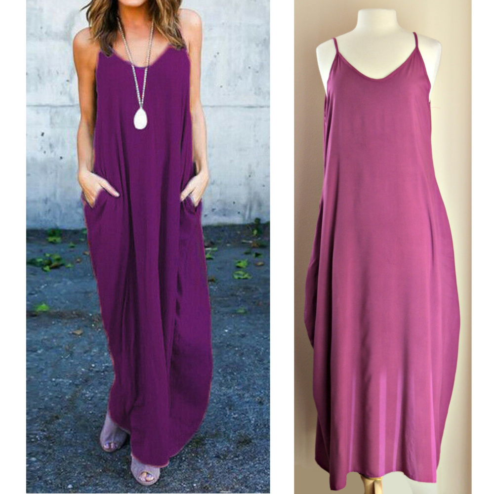 Elegant Purple Maxi Dress